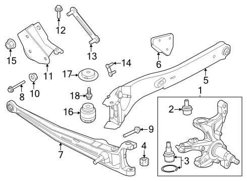 2025 Ford F-350 Super Duty Front Suspension Diagram