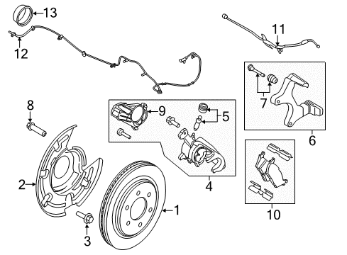 2020 Ford F-150 Brake Components Diagram 7 - Thumbnail