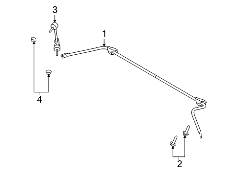 2008 Ford Taurus X Stabilizer Bar & Components Diagram 4 - Thumbnail