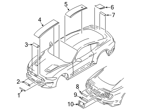 2018 Ford Mustang Stripe Tape Diagram 4 - Thumbnail