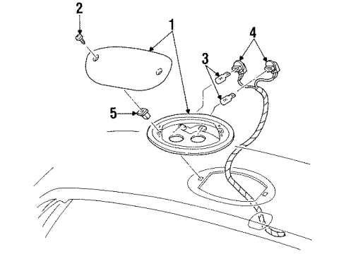 1995 Ford Windstar Bulbs Diagram 4 - Thumbnail