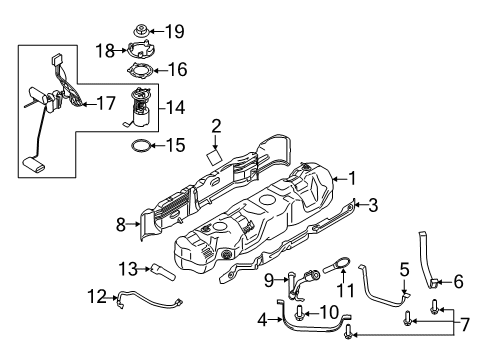 2020 Ford Transit-150 Fuel System Components Diagram 2 - Thumbnail