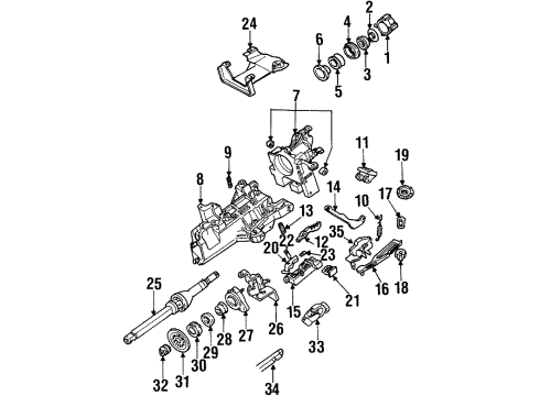1996 Ford Windstar Housing & Components Diagram
