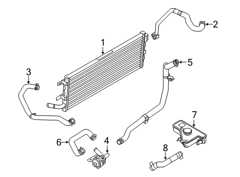 2010 Ford Fusion Cooling System - Hybrid Component Diagram