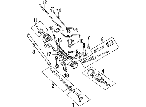 2000 Ford Windstar Steering Gear & Linkage Diagram 2 - Thumbnail