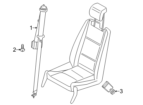 2017 Ford Transit Connect Third Row Seat Belts Diagram