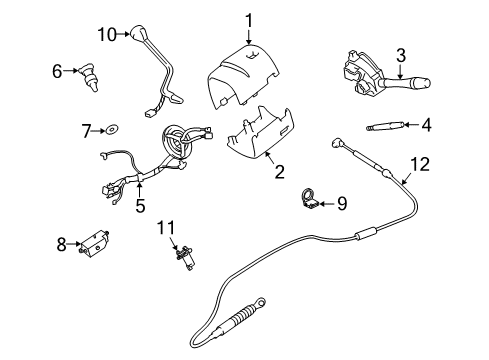 2003 Lincoln Town Car Gear Shift Control - AT Diagram
