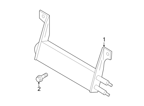 2022 Ford F-350 Super Duty Power Steering Oil Cooler Diagram