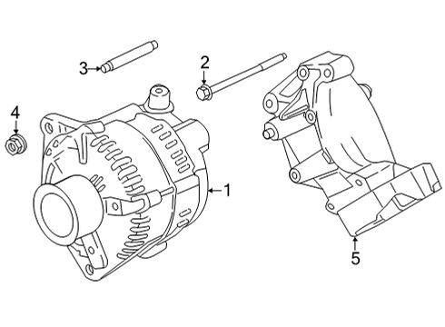 2021 Ford F-250 Super Duty Alternator Diagram 5 - Thumbnail