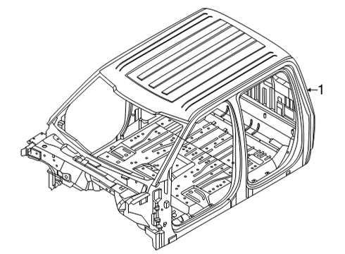 2022 Ford F-150 Cab Assembly Diagram 2 - Thumbnail