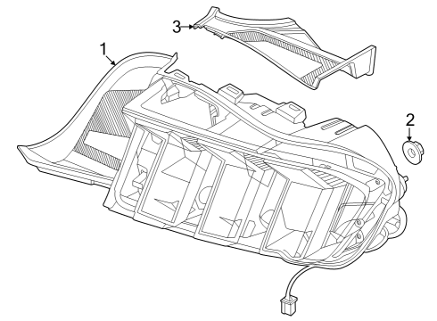 2025 Ford Mustang Tail Lamps Diagram