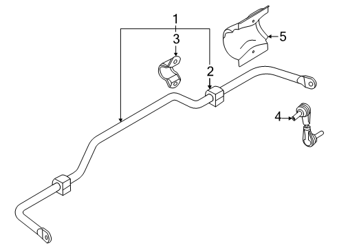 2025 Ford Maverick Stabilizer Bar & Components Diagram