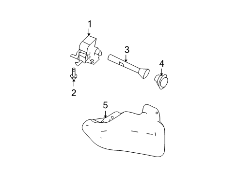 2011 Ford F-150 Carrier & Components - Spare Tire Diagram