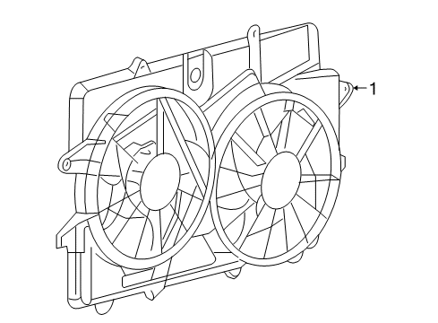 2008 Mercury Mariner Cooling Fan Diagram 2 - Thumbnail
