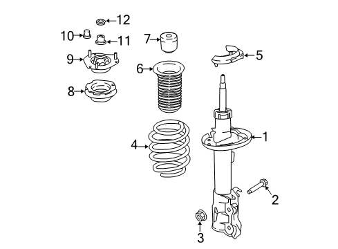 2018 Ford EcoSport Struts & Components Diagram