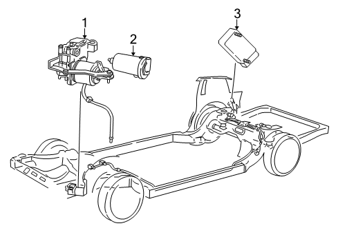 2008 Ford Crown Victoria Ride Control Components Diagram