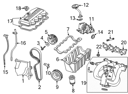 2003 Ford Focus Engine Parts Diagram