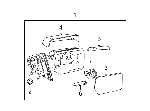2010 Ford F-150 Mirrors - Body Diagram 7 - Thumbnail