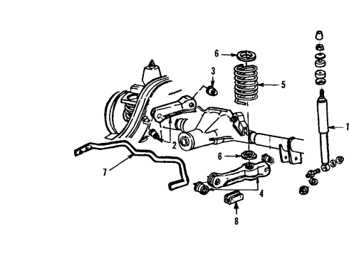 1985 Ford Mustang Exhaust Components Diagram