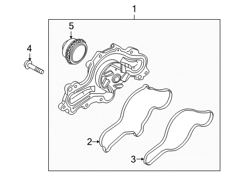 2011 Lincoln MKS Water Pump Diagram 2 - Thumbnail