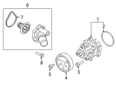 2021 Ford Transit Connect Water Pump Diagram 2 - Thumbnail