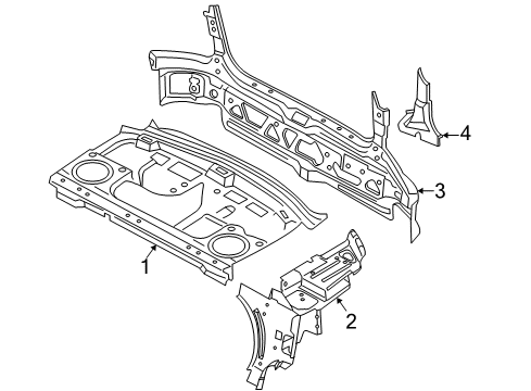 2005 Mercury Montego Rear Body Diagram