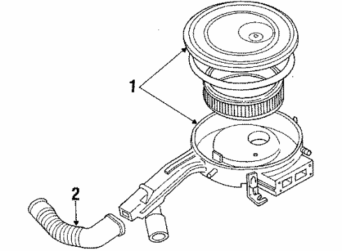 1988 Mercury Tracer Air Inlet Diagram