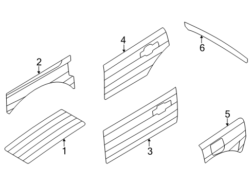 2024 Ford Bronco Sport Stripe Tape & Decals Diagram