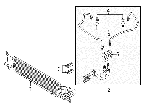 2017 Lincoln Continental Transmission Cooler Diagram for GD9Z-7A095-A