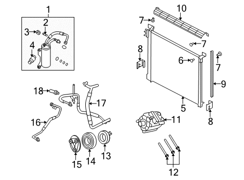 2010 Ford E-350 Super Duty A/C Compressor Diagram