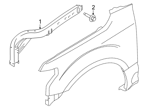 2024 Ford F-150 Inner Components - Fender Diagram