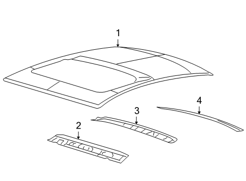 2006 Mercury Milan Rear Header Diagram for 6E5Z-5442220-AA