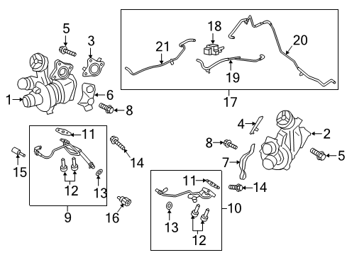 2015 Ford F-150 Turbocharger & Components Diagram 2 - Thumbnail