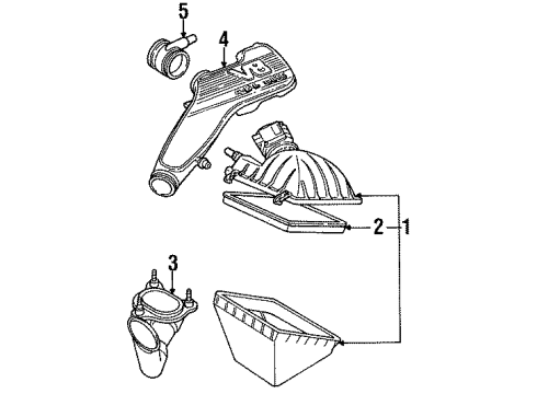 1997 Mercury Cougar Air Intake Diagram 2 - Thumbnail