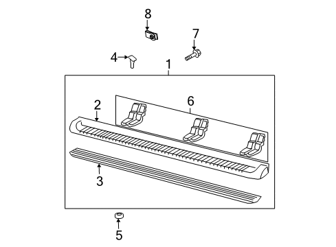 2015 Ford Expedition Running Board Diagram 3 - Thumbnail