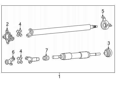 2024 Ford Ranger Rear Propeller Shaft Diagram