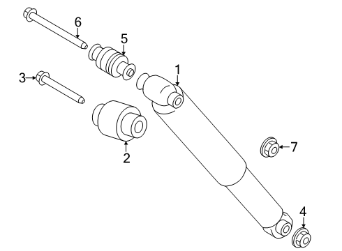 2025 Ford Transit-150 Shocks & Components Diagram