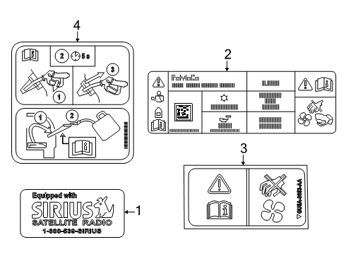 2025 Ford Expedition Information Labels Diagram