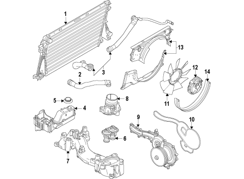 2013 Ford F-250 Super Duty Cooling Fan Diagram