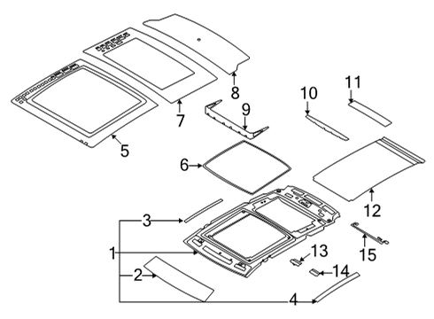2024 Lincoln Corsair Sunroof Diagram