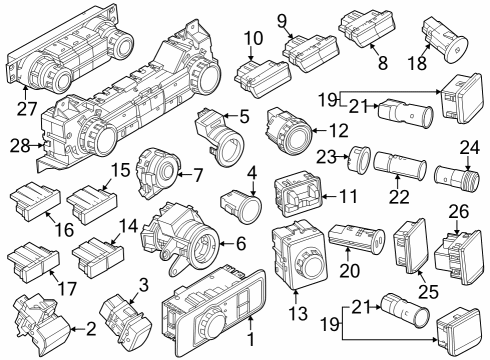 2025 Ford F-350 Super Duty Adjustable Brake Pedal Diagram