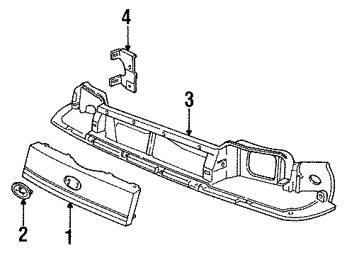 1994 Ford Tempo Front Panel Diagram