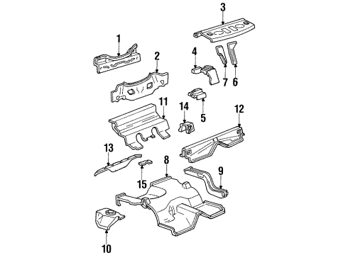 1998 Ford Mustang Rear Upper Body Diagram 2 - Thumbnail
