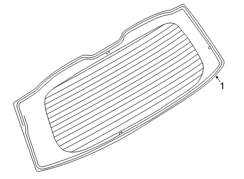 2024 Lincoln Aviator Back Glass Diagram