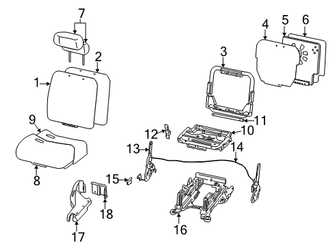 2000 Ford Excursion Rear Bench Seat Diagram