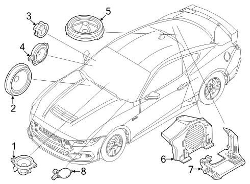 2025 Ford Mustang Sound System Diagram