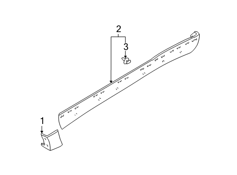 2003 Ford Escape Exterior Trim - Pillars Diagram 2 - Thumbnail