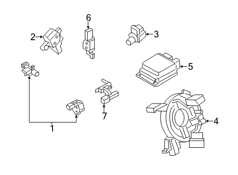 2016 Lincoln MKC Supplemental Restraint System Diagram 2 - Thumbnail