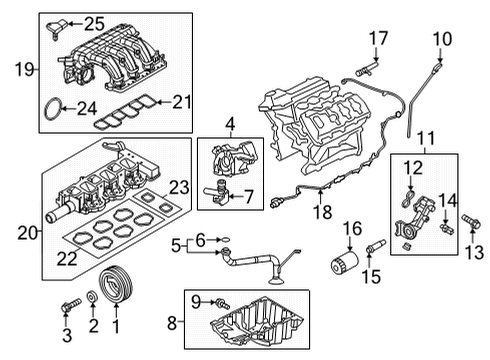 2023 Ford F-150 Engine Parts Diagram 2 - Thumbnail