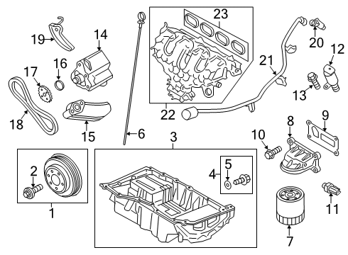 2016 Ford Fusion Engine Parts Diagram